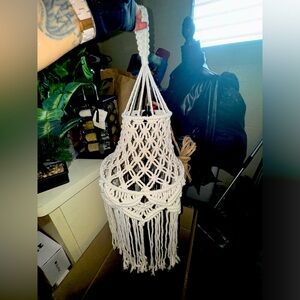BOHO Hand- crafted Hanging Rope Light Shade (light Bulb Not Included)